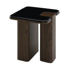 Dana Square End Table with Natural Marble Top