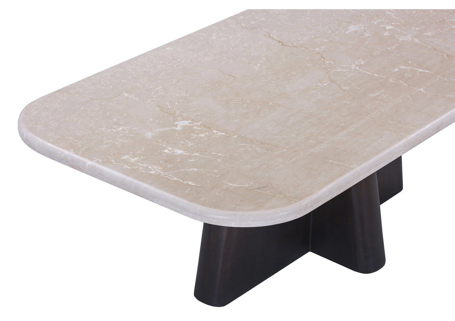 Jacory Rectangular Coffee Table with Bottocino Marble Top
