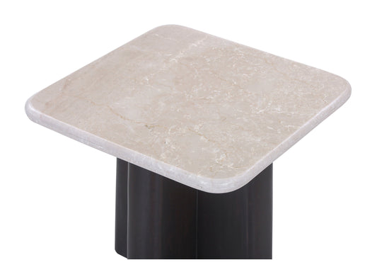 Jacory Square End Table with Bottocino Marble Top