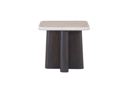 Jacory Square End Table with Bottocino Marble Top