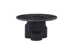 Kinton Round Coffee Table with Natural Marble Top