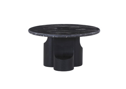 Kinton Round Coffee Table with Natural Marble Top