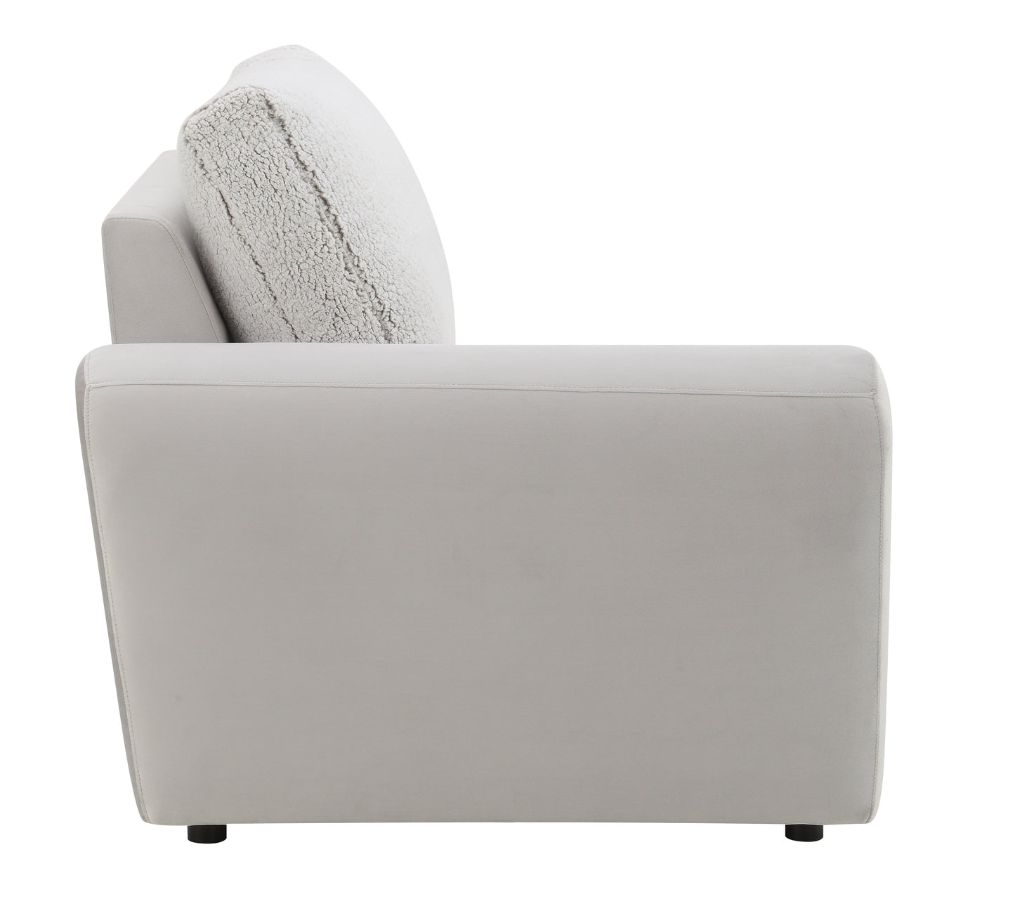 Tarrance Sherpa and Velvet Upholstered Modular LF Power Recliner with USB Port