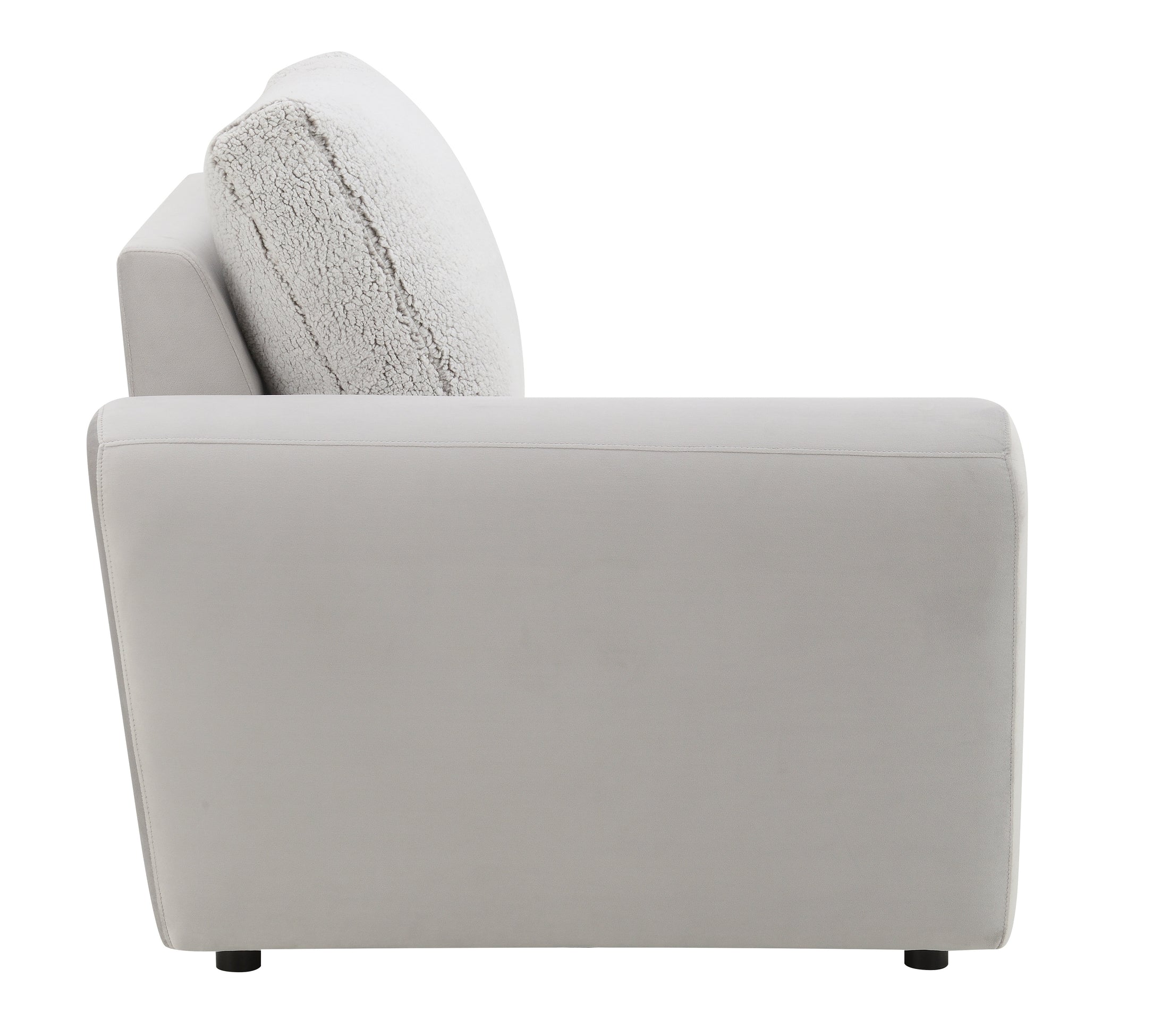 Tarrance Sherpa and Velvet Upholstered Modular LF Power Recliner with USB Port