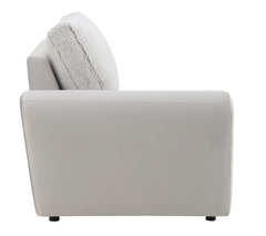 Tarrance Sherpa and Velvet Upholstered Modular LF Power Recliner with USB Port