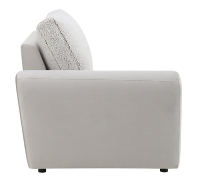 Tarrance Sherpa and Velvet Upholstered Modular LF Power Recliner with USB Port