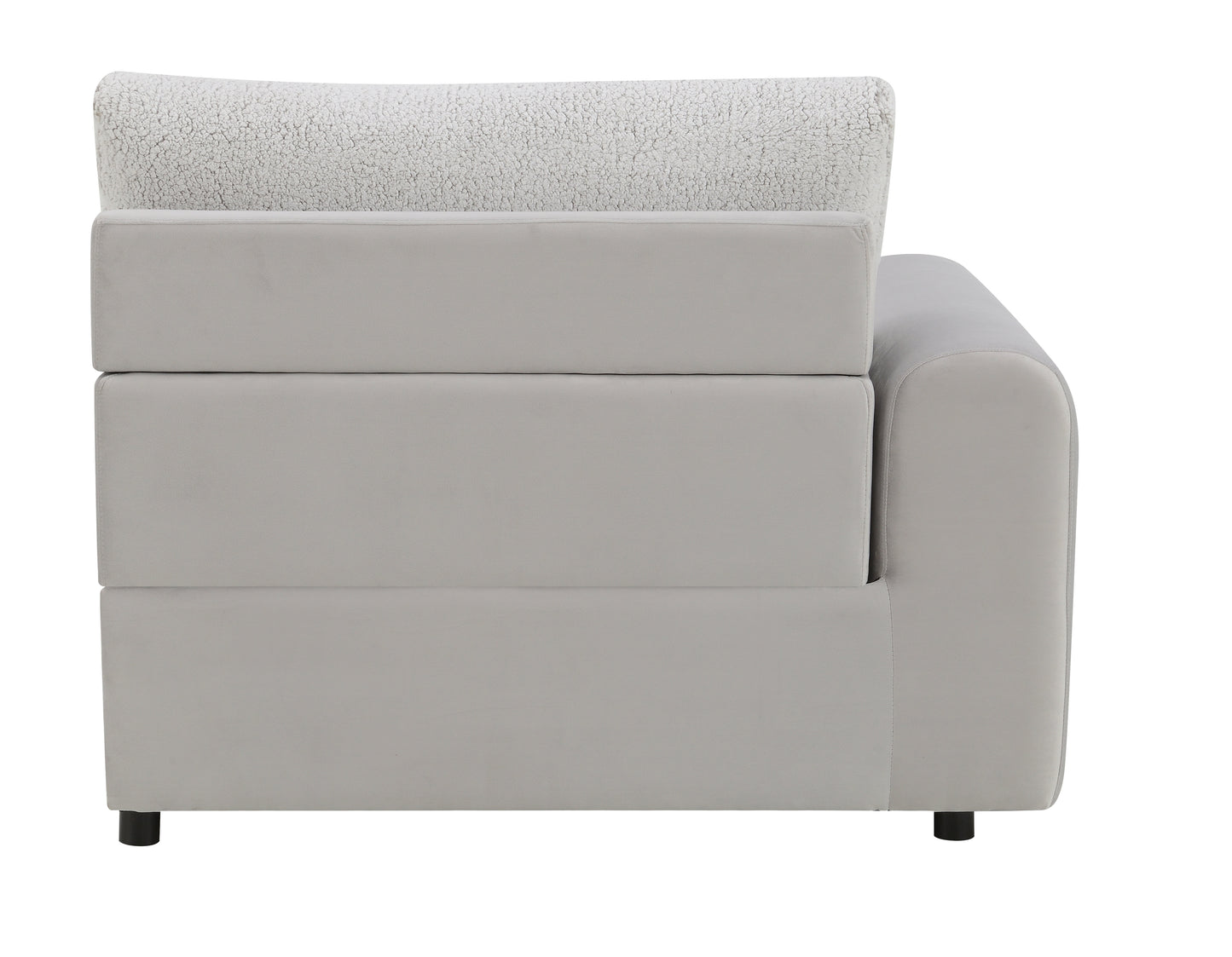 Tarrance Sherpa and Velvet Upholstered Modular LF Power Recliner with USB Port