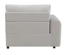 Tarrance Sherpa and Velvet Upholstered Modular LF Power Recliner with USB Port
