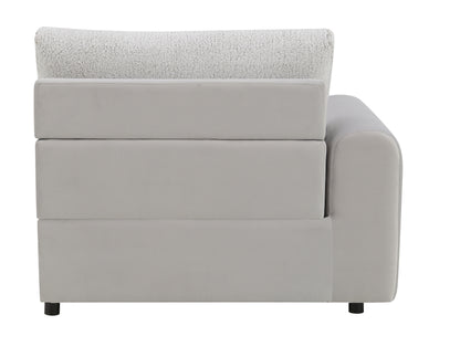 Tarrance Sherpa and Velvet Upholstered Modular LF Power Recliner with USB Port