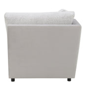 Tarrance Sherpa and Velvet Upholstered Modular Wedge