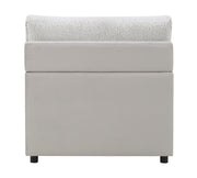 Tarrance Sherpa and Velvet Upholstered Modular Armless Chair