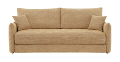 Cadie Chenille Upholstered Sofa with Full Size Sleeper and 2 Pillows