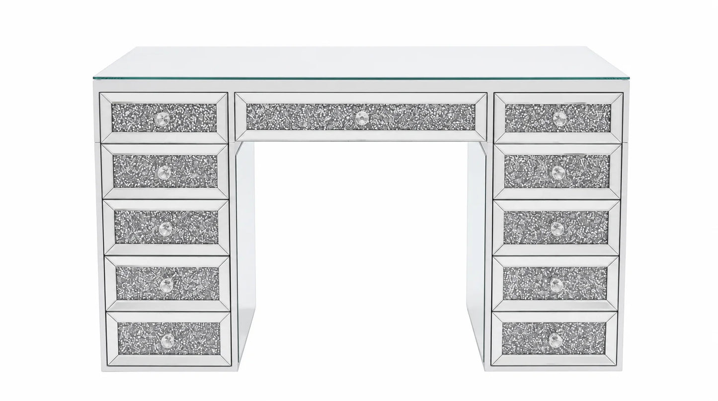 Diamond Vanity with Mirror Set