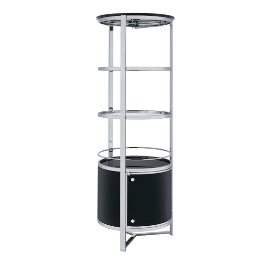 Lalia Wine Rack with LED in Black