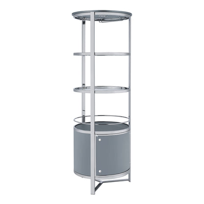 Lalia Wine Rack with LED in Grey