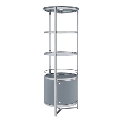 Lalia Wine Rack with LED in Grey