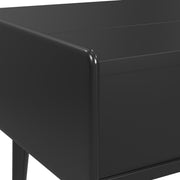 Lanette Coffee Table with White Marble and Lift-Top in Black