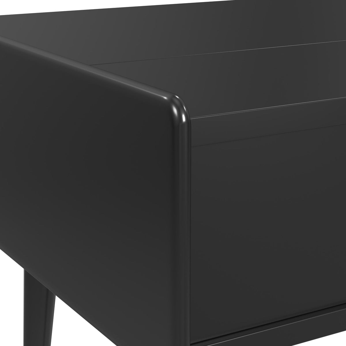 Lanette 3PC Occasional Table in Black-Coffee Table & Two End Tables