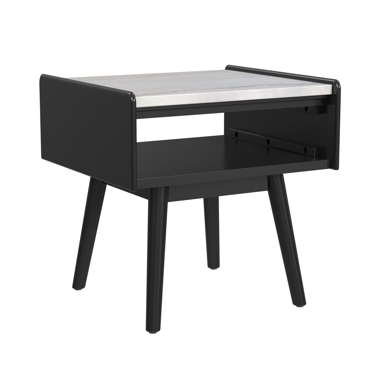 Lanette 3PC Occasional Table in Black-Coffee Table & Two End Tables