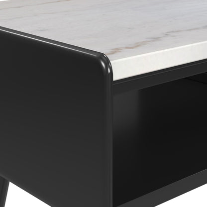 Lanette 3PC Occasional Table in Black-Coffee Table & Two End Tables