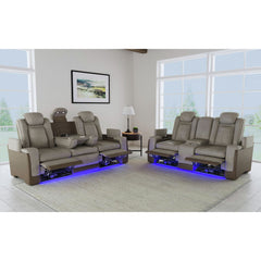 Lantana 3PC Living Room Set in Rocky Grey
