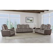 Lantana 3PC Living Room Set in Rocky Grey