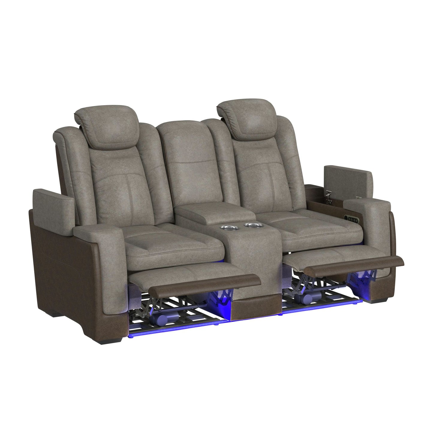 Lantana 3PC Living Room Set in Rocky Grey