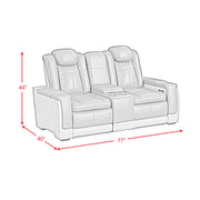 Lantana 3PC Living Room Set in Rocky Grey