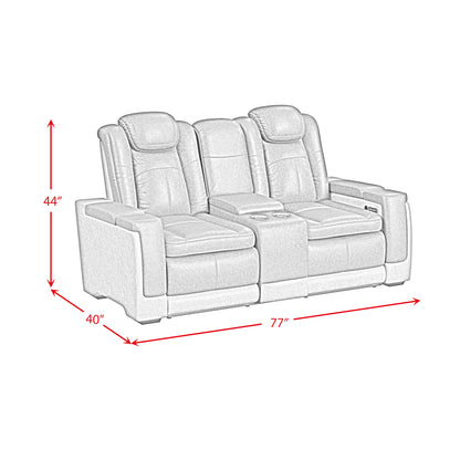 Lantana 3PC Living Room Set in Rocky Grey