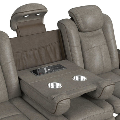 Lantana 3PC Living Room Set in Rocky Grey