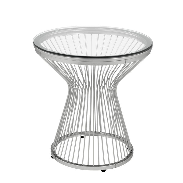 Lavinia Chrome End Table 