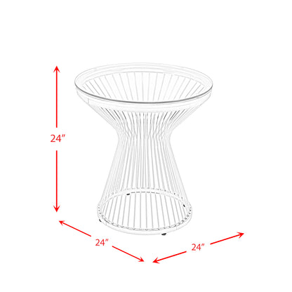 Lavinia Chrome End Table "10MM"