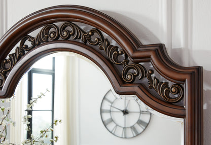 Leahlyn Reddish Brown Bed Mirror