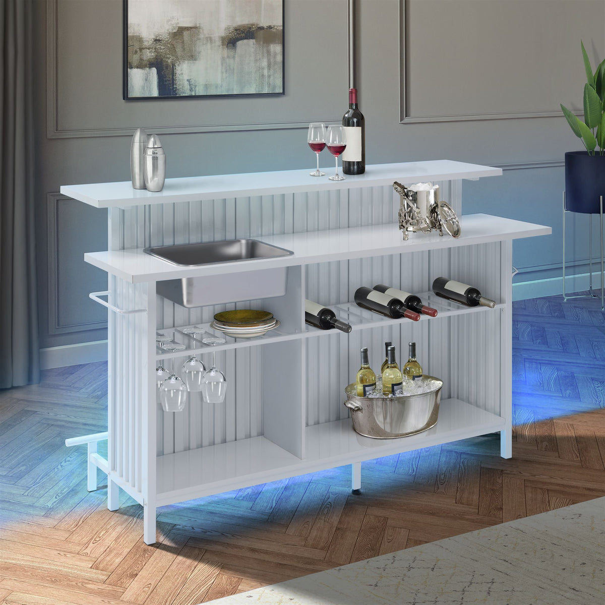 Leilani Bar Table In White