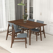 Levi Modern Style Solid Wood Rectangular Dining Kitchen Table 63"