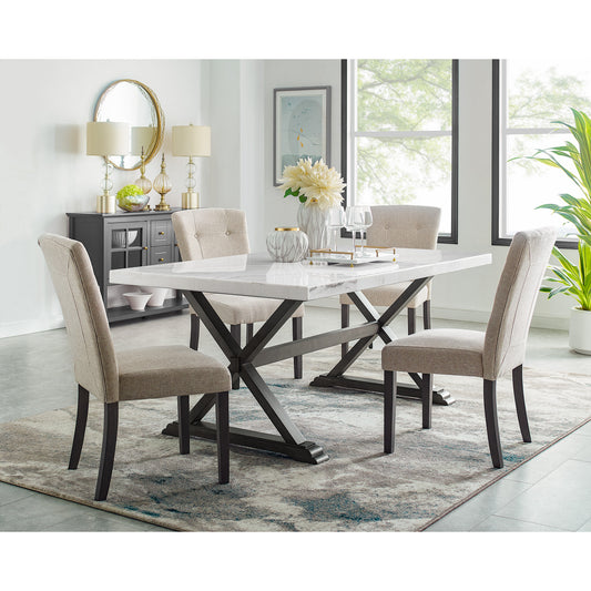 Lexi 5PC Dining Set-Table & Four Chairs