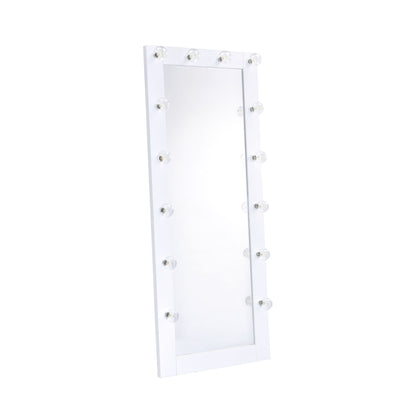 Lindy Floor Mirror With Lights In White