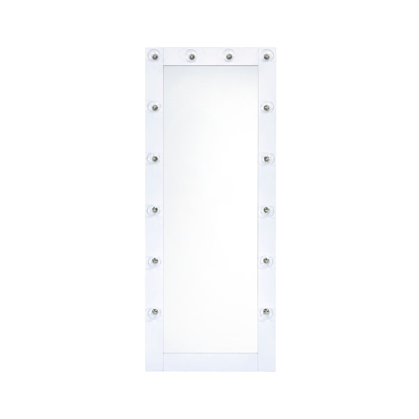 Lindy Floor Mirror with Lights in White