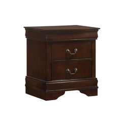 Louis Philippe 2-Drawer Nightstand in Cherry