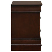 Louis Philippe 2-Drawer Nightstand in Cherry