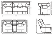 Canyon Triple-Power Santorini Living Room 2PC Set