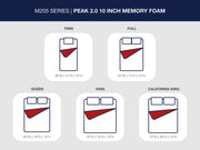 Peak 2.0 10 Memory Foam California King Mattress