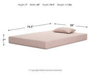 iKidz Coral Twin Mattress and Pillow 2/CN