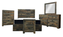 Rustic Distressed Frame Bedroom Mirror