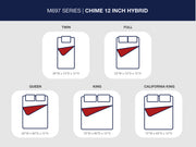 Chime 12 Inch Hybrid California King Mattress