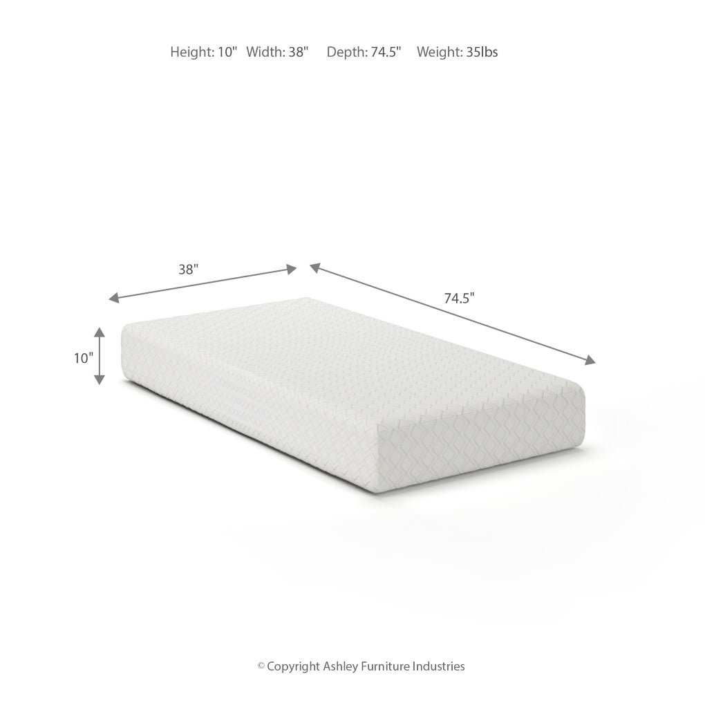 10 Inch Chime Memory Foam Twin Mattress