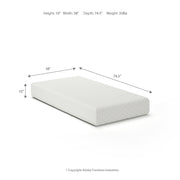 10 Inch Chime Memory Foam Twin Mattress