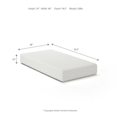 10 Inch Chime Memory Foam Twin Mattress