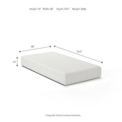 10 Inch Chime Memory Foam Twin Mattress