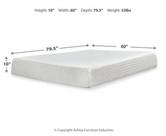 10 Inch Chime Memory Foam Queen Mattress